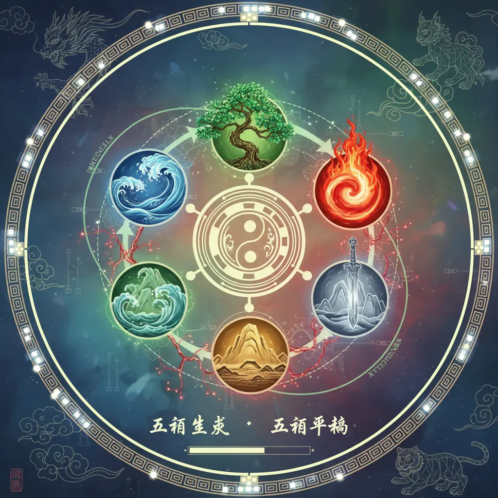 五行平衡 - 五行生剋